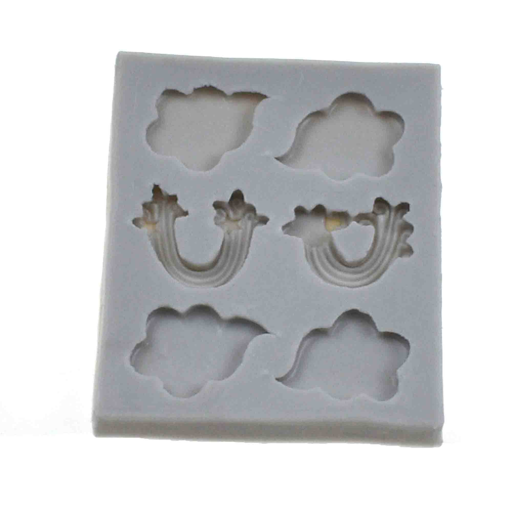 MINFEIDMS Stampi in silicone arcobaleno per decorazioni di torte per
