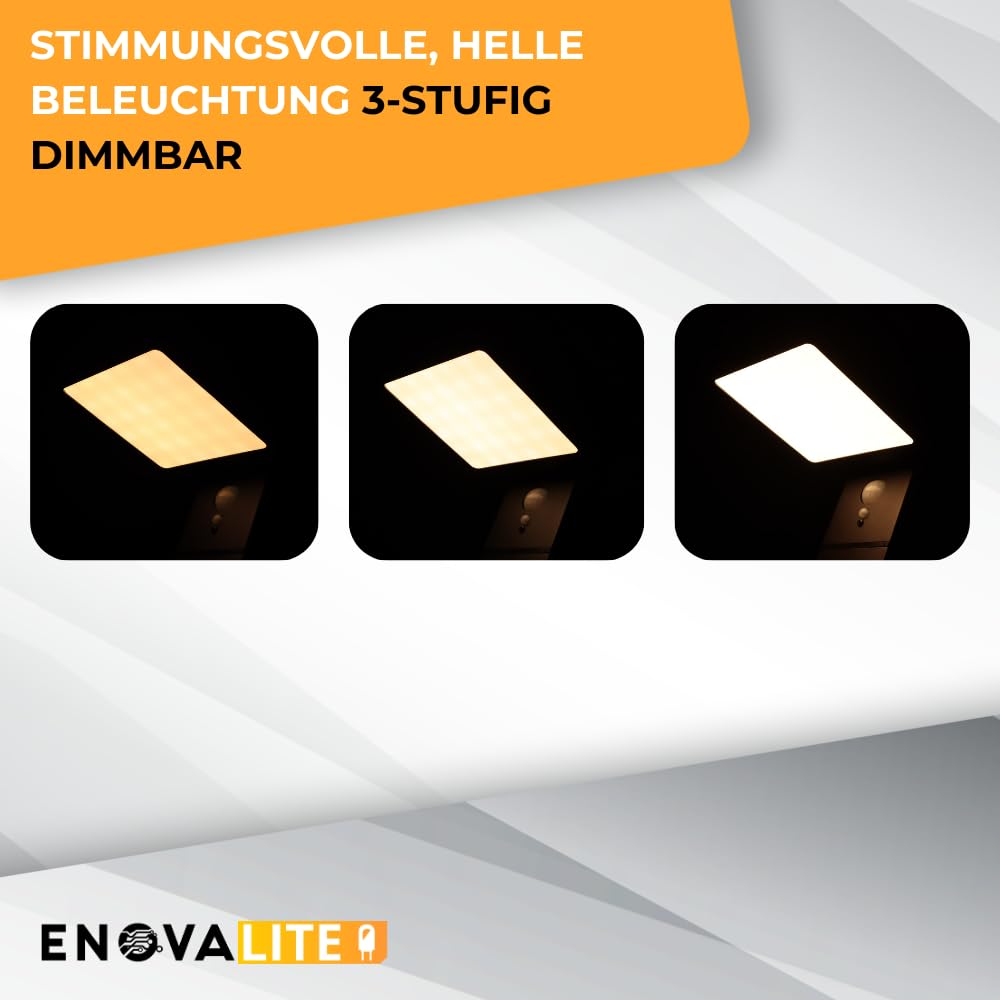 4er Set Solar Wegeleuchte mit Bewegungsmelder - 3 Lichtmodi - 3000K Warmweiß - IP54 wetterfest - Aluminium - eckige LED Außenleuchte Pollerleuchte Garten Terrasse