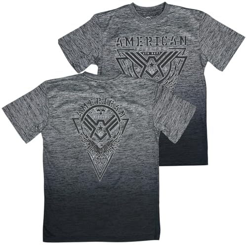 American Fighter Premium Boys T-Shirt, Black, Graphic Shield Design