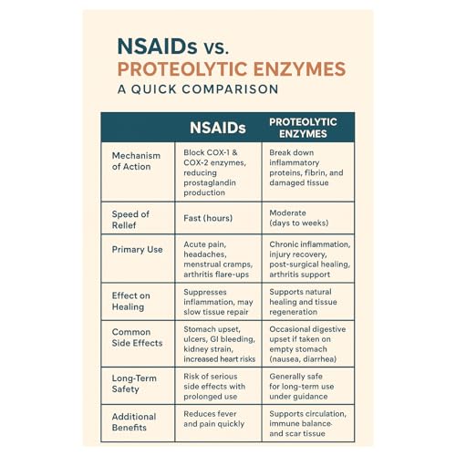 『NSAIDs vs. Proteolytic Enzymes: A Holistic Doctor’s Perspective』のカバーアート