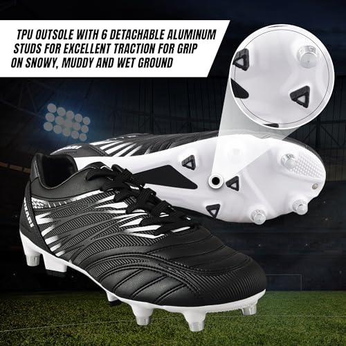 Vizari Men's Valencia SG Soft Ground Soccer Shoes/Cleats for Soft or Wet Playing Surfaces and Fields2