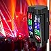 QWORK Moving Head DJ Lights, 8 x 3W RGBW Beam Stage Light, 540 Degree XY Axis with 4 Lighting Modes, Sound Activated DMX512 for Disco, Karaoke, Party, Stage, DJ Events