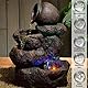 Zen’Light SCFR153 Nivello Brunnen, Natur, grau, Stein 25 x 19 x 31 cm, Kastanie
