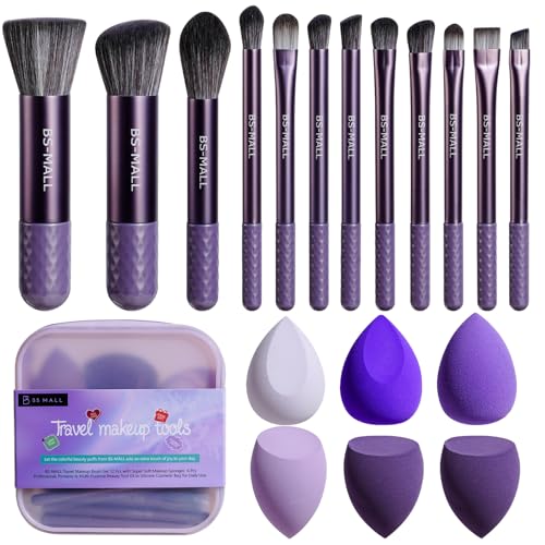 50% Off BS-MALL Travel Makeup Brush Set with Sponges