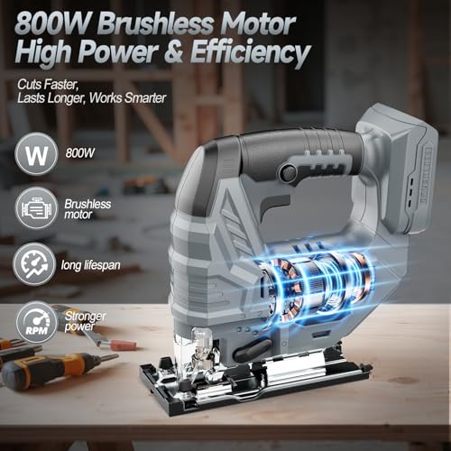 Cordless Jigsaw with 7-Speed Control