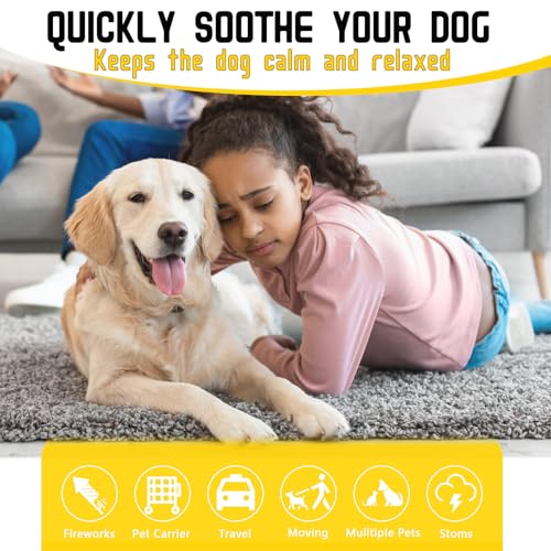 Image of 5 Pack Calming Collar for Dogs, Dog Pheromone Calm Collars Relief Anxiety Stress Separation Lasts 60 Days Relieve Bad Behavior, 25 in Size for All Small Medium and Large Dog (Gray)