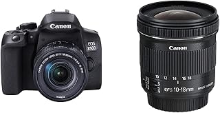 Canon EOS 850D + EF-S 18-55mm f/4-5.6 IS STM With Canon EF-S10-18 mm f/4.5-5.6 IS STM Lens - Black