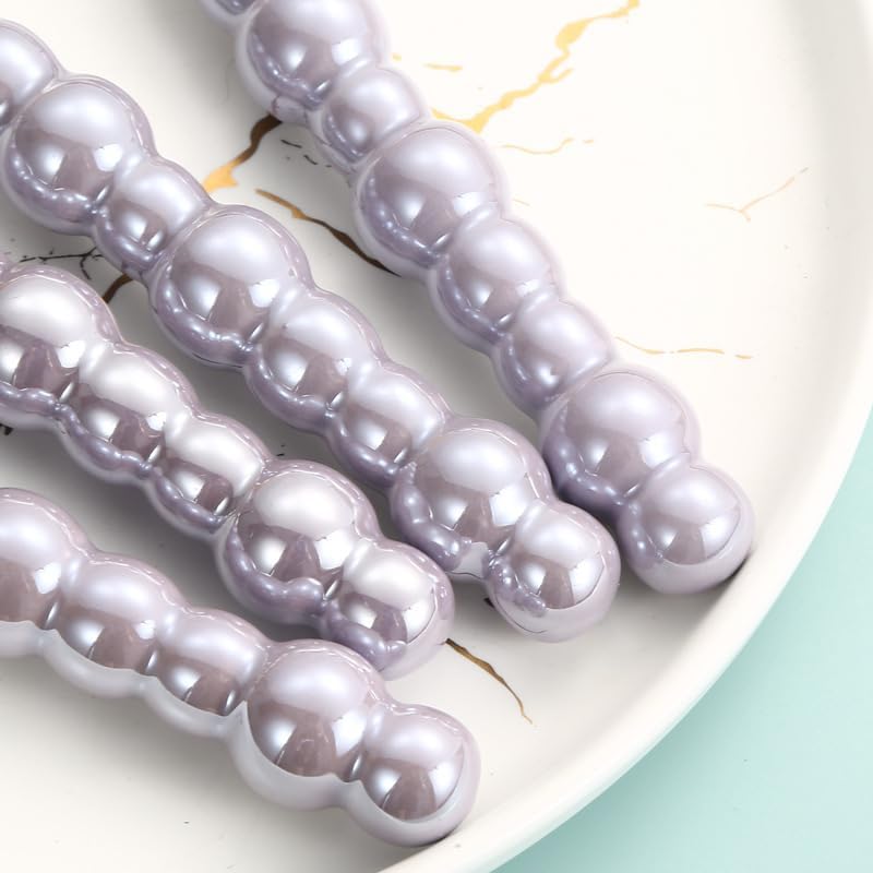 Silverware Set, 2/8/12/16/20/24pcs Retro Light Luxury Ceramic Pearl Handle 304 Stainless Steel Knife, Fork And Spoon Tableware Set, Home Cutlery Flatware Set(Pink,16 Pieces for 8)