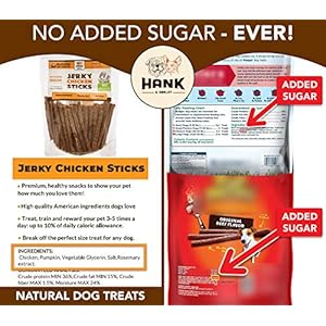  Hank-Harley-Chicken-Jerky-Sticks-1-lb-USA-Lean-Protein-Soft-Dog-Treats-with-Pumpkin-100-Natural-and-NO-Added-Sugar-Flour-or-fillers-Ideal-for-finicky-Pets