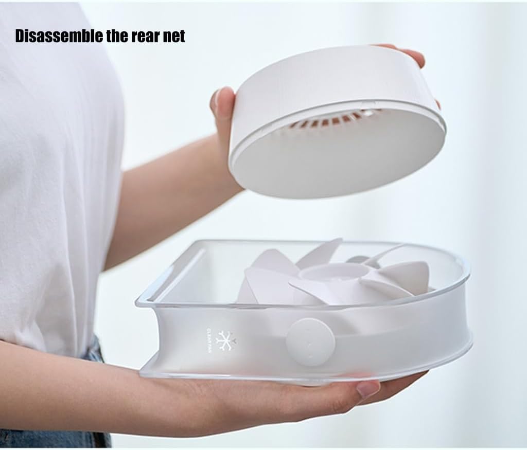 Lightweight and Portable Desktop Fan Elegant Adjustable Speed Rechargeable Battery Fan for Students and Home Office