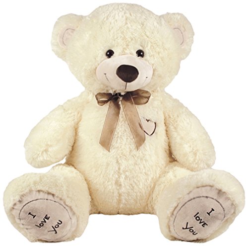 Famosa- Oso Peluche 90 cm, Corazón I Love You (860002381)