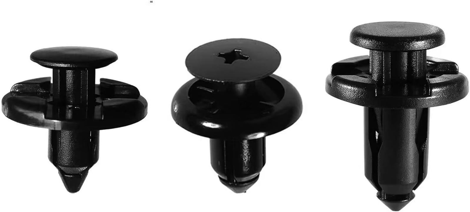 Compatible with Subaru Push Type Retainer Fasteners Rivets Clips OEM Upgrade 3 Sizes -8mm 8mm 10mm-90PCS-Very Durable,Tight-Premium Auto Nylon- 90914-0007 90913-0067 Nissan 01553-09321
