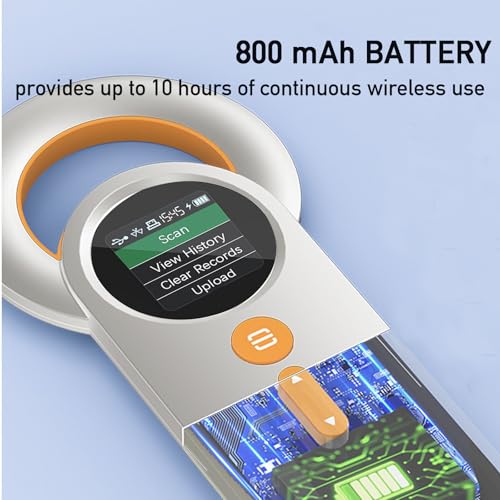 Scanner de microchip para animais de estimação, leitor de microchip recarregável para cães, leitor d