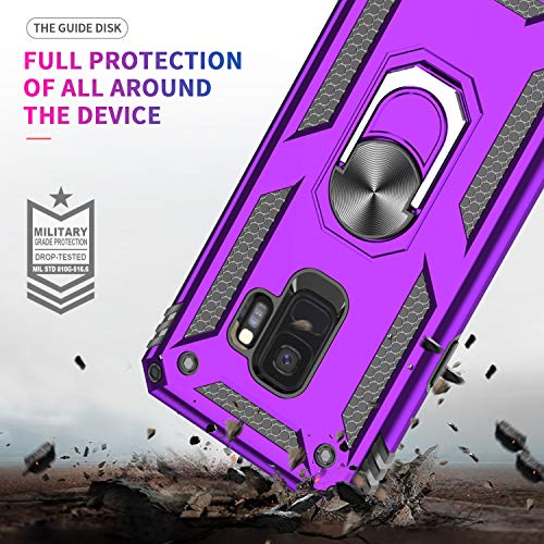 Coque Samsung S9 violette de qualité militaire ultra robuste