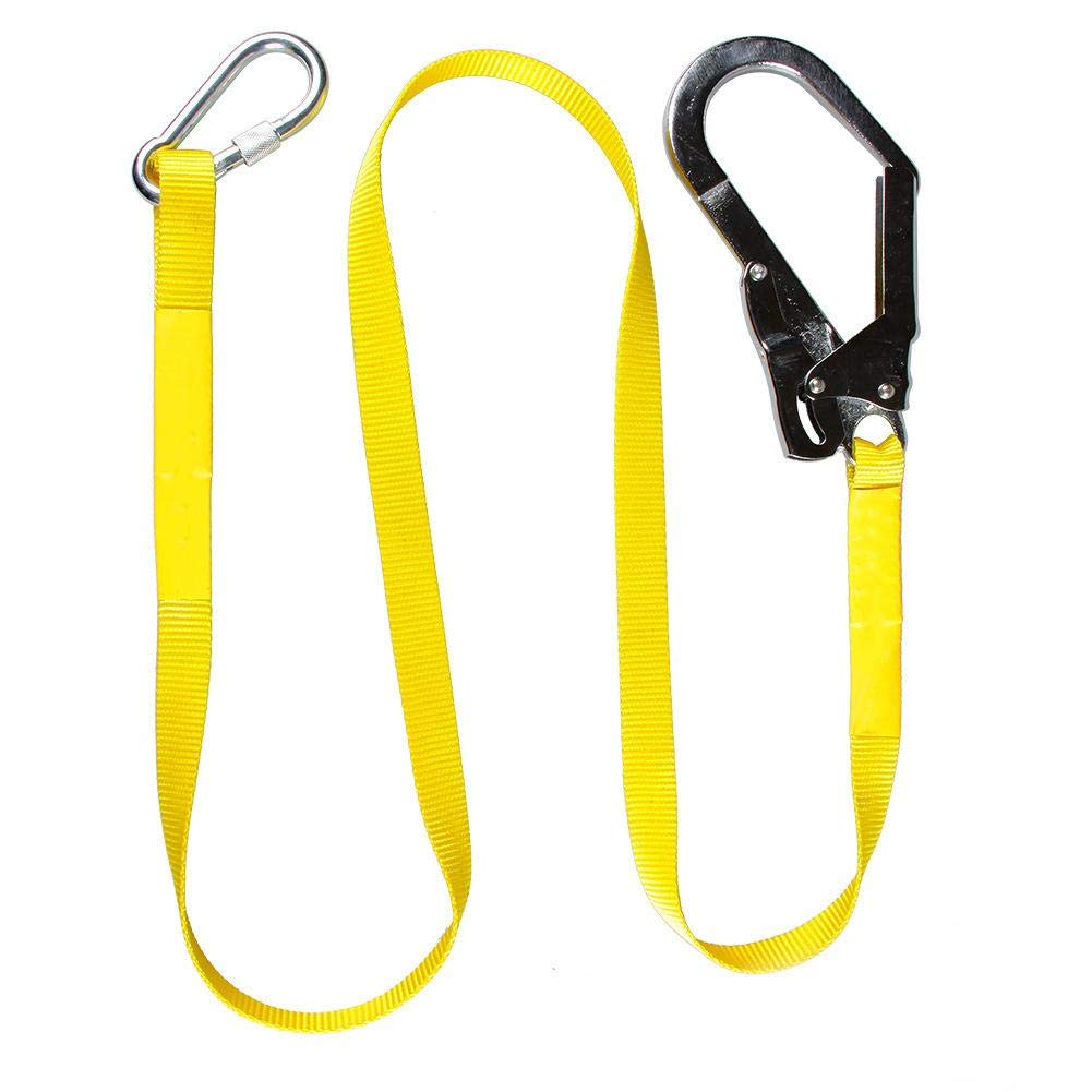 Keenso Cinturón de Seguridad para Trabajo aéreo al Aire, Montañismo al Aire Escalada Techadores para techos, Arnés de protección Equipo de Gancho para cordón