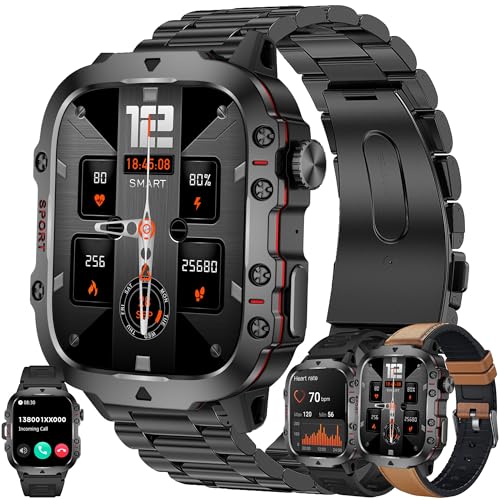 LWEARKD Smartwatch Herren Fitnessuhr mit Bluetooth