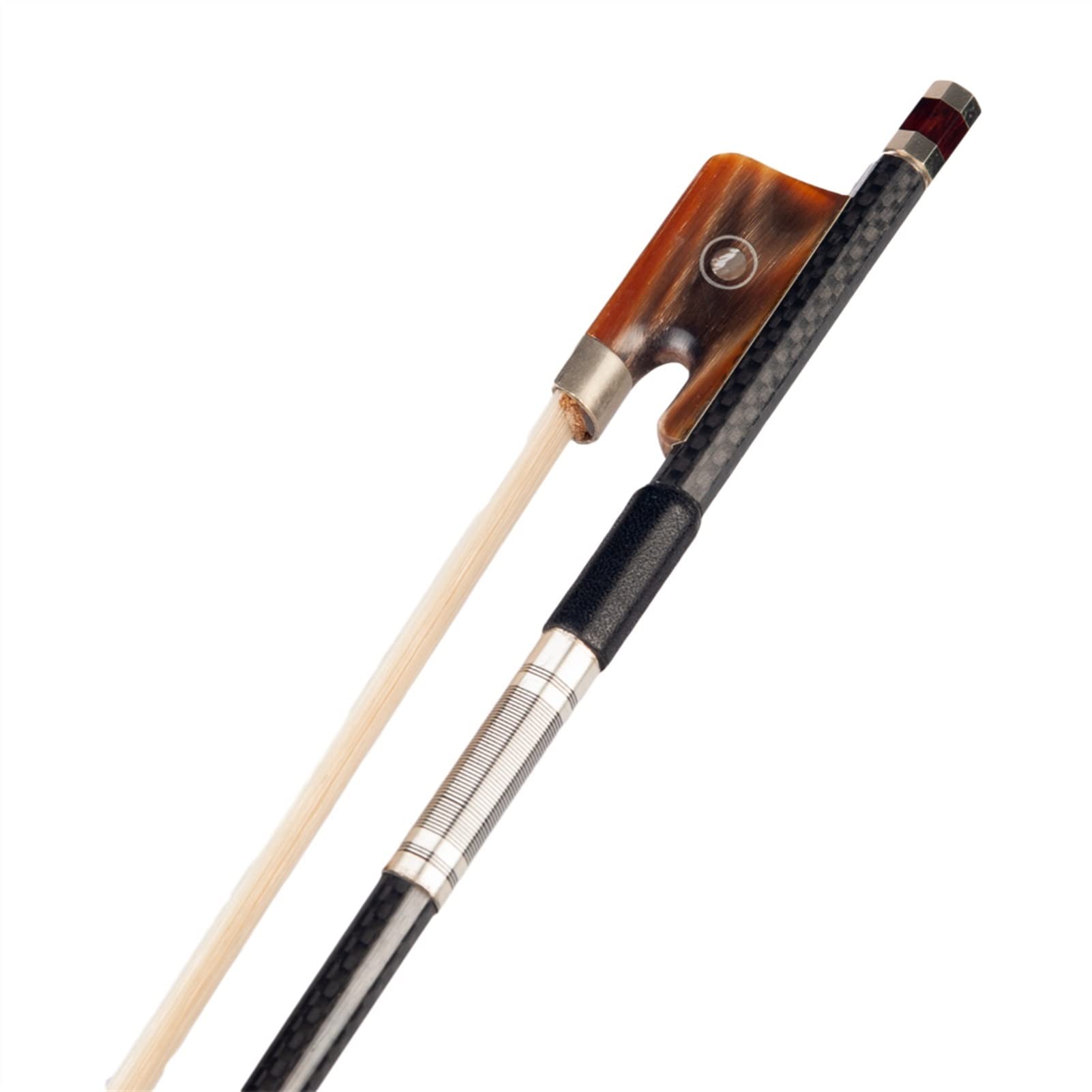 TSTS Grid Carbon Fiber Viola Bow 15 '' O 16 '' Bianco Mongolia Cavallo Capelli Capelli Cupronickel Accessori Fiocco Professionale Violino