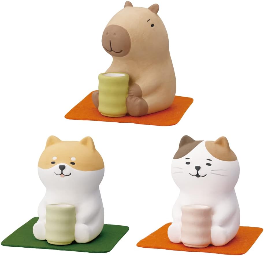 Stone Diffuser TeaDrinking Animals [ Designed in Japan] Non Electric Passive