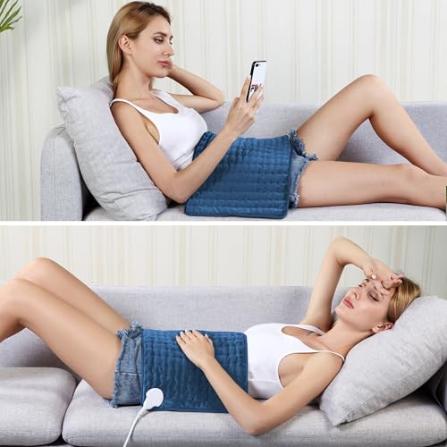 Image of Electric Heating pad for Back Neck Shoulder Knee Arms Legs- Electric Heat Pads with 6 Heat Settings & Auto Shut Off &Dry /Moist Heat Heating Pad for Birthday Mother Father Girl Men Women