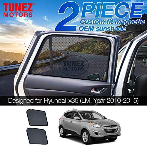 TUNEZ® - Parasol magnético para ventana lateral de coche (compatible con Hyundai ix35, LM año 2010-2015)