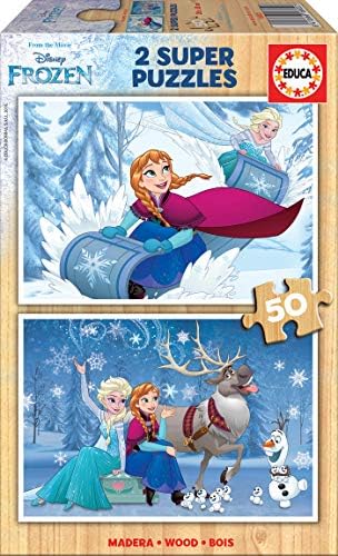 Educa - Frozen, 2 Puzzles Infantiles de
