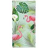 toalla playa flamencos Fantástico diseño: las toallas de playa onetoze son de colores variados y están diseñadas con bellas imágenes como unicornio, estrella y melón, etc. Sirve como manta pero también como toalla de playa extendida en las tumbonas y en la playa.