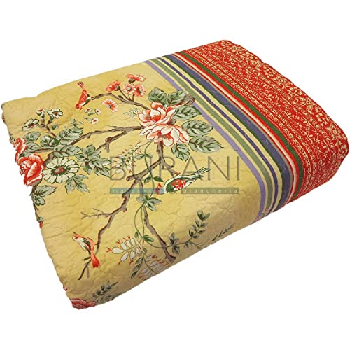 Bassetti Colcha de algodón, Amarillo, 265 x 255 cm