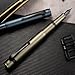 HONG DIAN M2 Black Forest Mini Fountain Pen, Medium Soft Nib & Sleek Shape Aluminium Short Pocket Travel Pen (Midnight Blue)