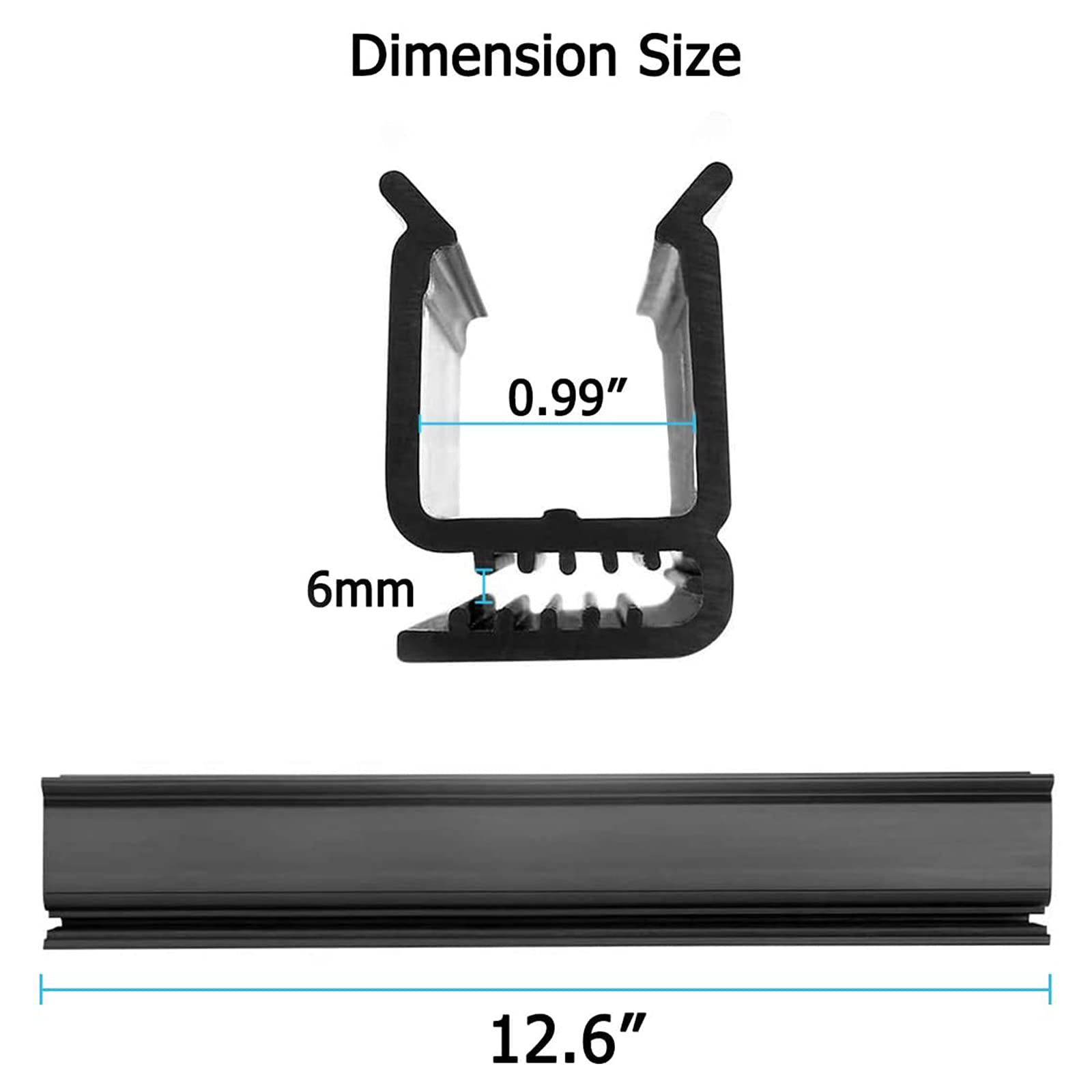 MOSNAI 12.6 inch Golf Cart Windshield Sash Clips Fit 1