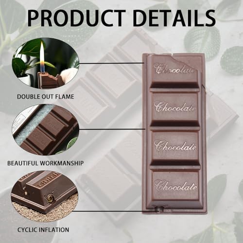 Encendedor Chocolate Butano Llama Suave Para Camping miniatura 6