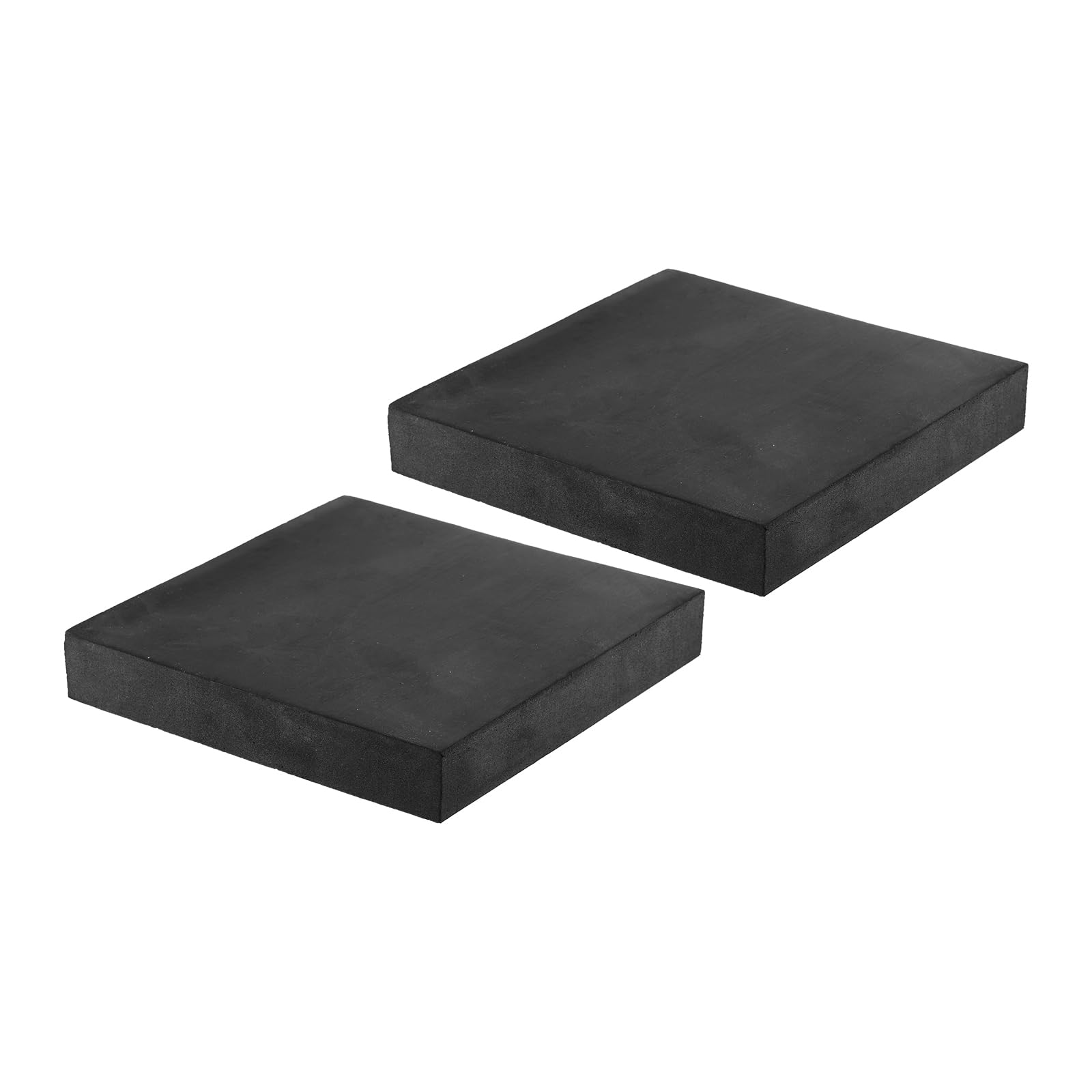 PATIKIL Almohadillas de Goma Antivibración 2 Unidades Almohadillas de Aislamiento de Vibración Cuadradas de 5.91" x 5.91" x 1" para HVAC Compresor de Aire Lavadora Negro