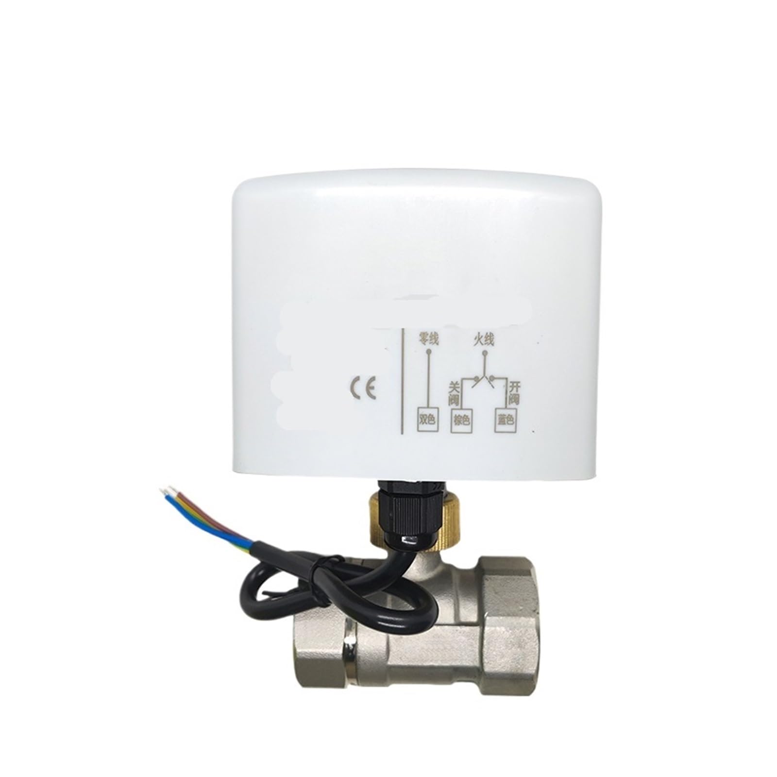 Elektryczny zawór kulowy ze stali nierdzewnej, 1/2 ", 3/4", 1 ", trzy przewody, dwa sterowanie, dwukierunkowy siłownik elektryczny, gwint wewnętrzny, 220 V, 24 V, 12 V (1,24 VDC)
