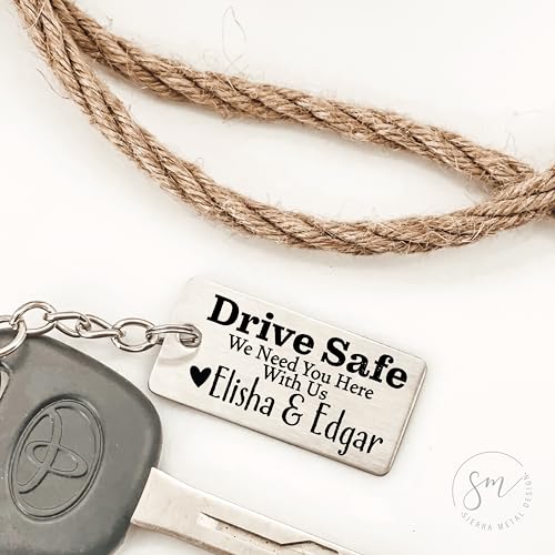 Sm Design Bristol Warren Keychain Personalized Boyfriend Gift Husband Gift Drive Safe Keychain Gift For Birthday Gift Idea I Need You Here With Me Keychain Gift For Husband Drive-Safe-Keychain thumb #3