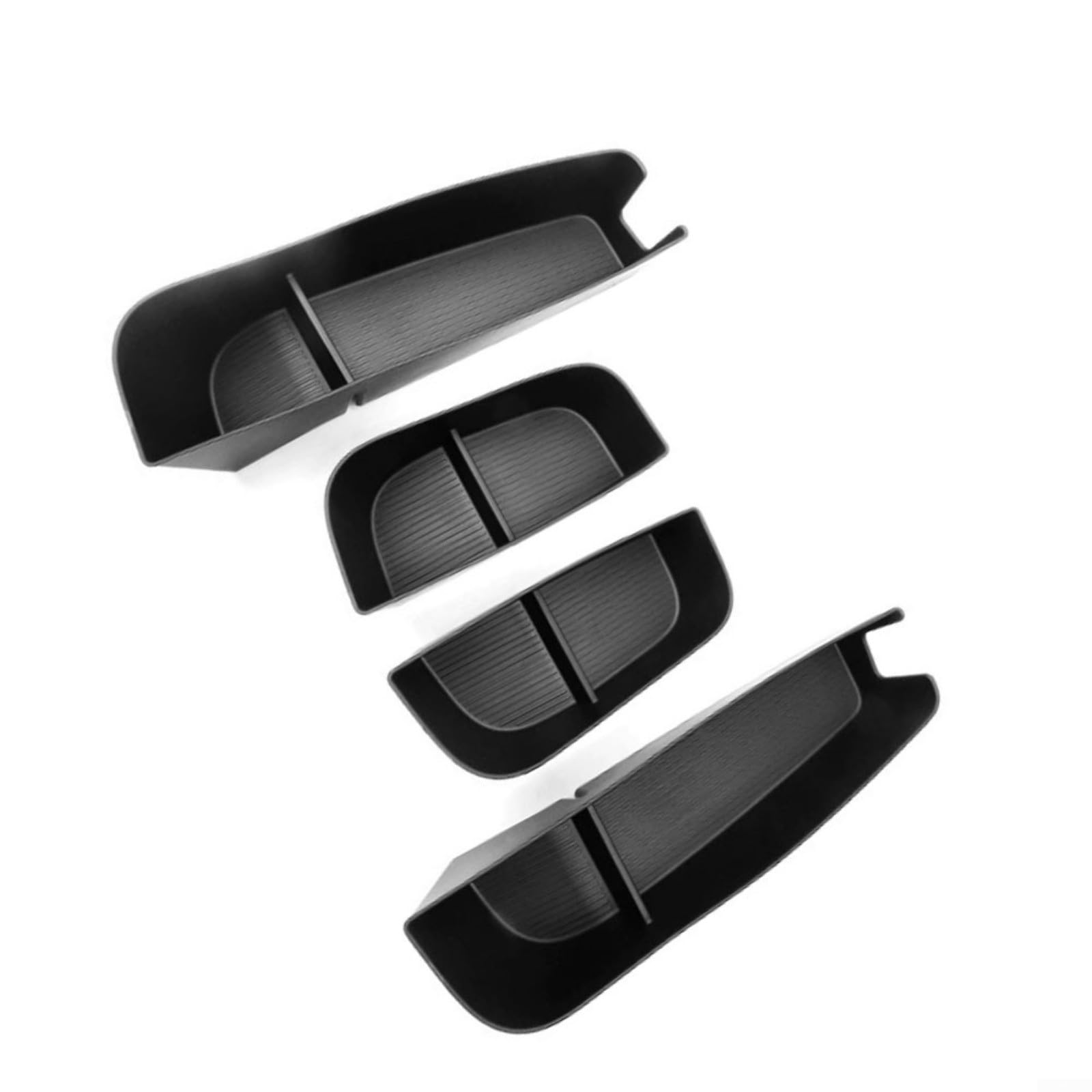 Lot de 4 boîtes de rangement en TPE pour porte XPENG G6 G7 2023-2025, organiseur intérieur de voiture résistant aux chocs, étanche, poche de porte noire, accessoires