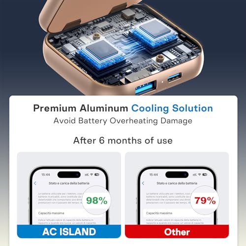 Image of 5-in-1 Wireless Charger for MagSafe, AC ISLAND Portable Travel Charging Station, 35W Max Qi2 Fast Foldable Magnetic Stand, Evolved for iPhone 17-12 Series, Apple Watch, AirPods (with 35W Adapter)