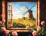 Facile à utiliser: notre kit de tapis à aiguille à crochet a des motifs de couleur sur le tissu de la grille et des dessins clairs, adaptés aux personnes âgées, aux enfants et aux débutants adultes.