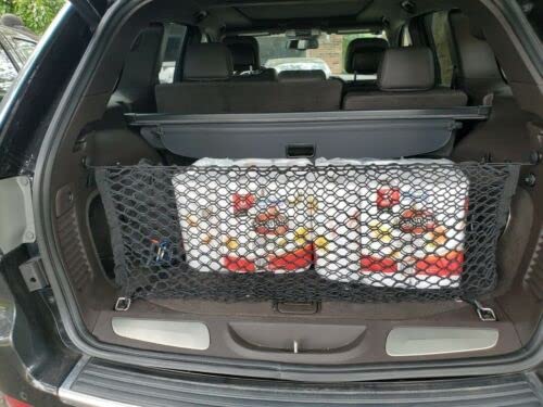 EACCESSORIES EA Trunk Organizer Cargo Net for JEEP GRAND CHEROKEE 2011-2021 – Envelope Style Cargo Net for SUV-Premium Mesh Car Trunk Organizer Vehicle Carrier Storage – Compatible with GRAND CHEROKEE