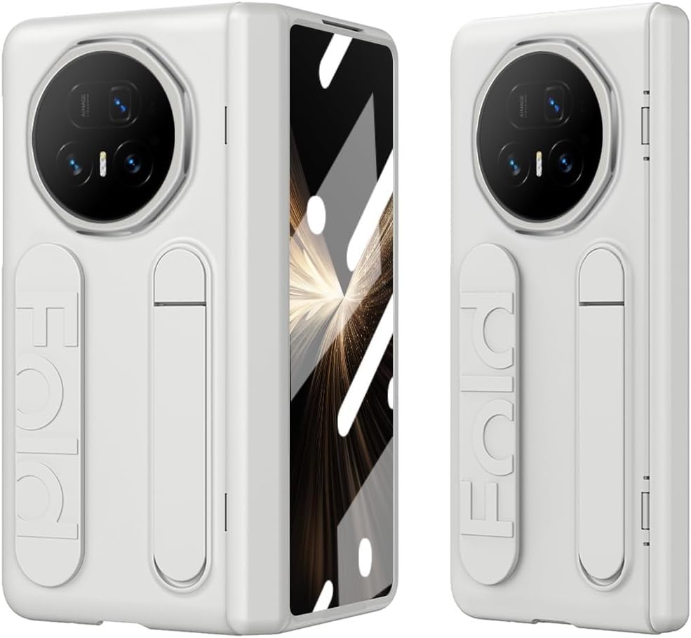 Coque Honor Magic V5 antichoc intégrale avec support charnière blanc
