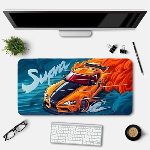 Image of Extended Gaming Mouse Pad for Desk (23x11.5 Inch) - Large Mouse Pad for Office & Home | Non-Slip Rubber Base, Smooth Surface Desk Mat for Laptop, Keyboard & Mouse (Sports Car Edition) (Print 7)