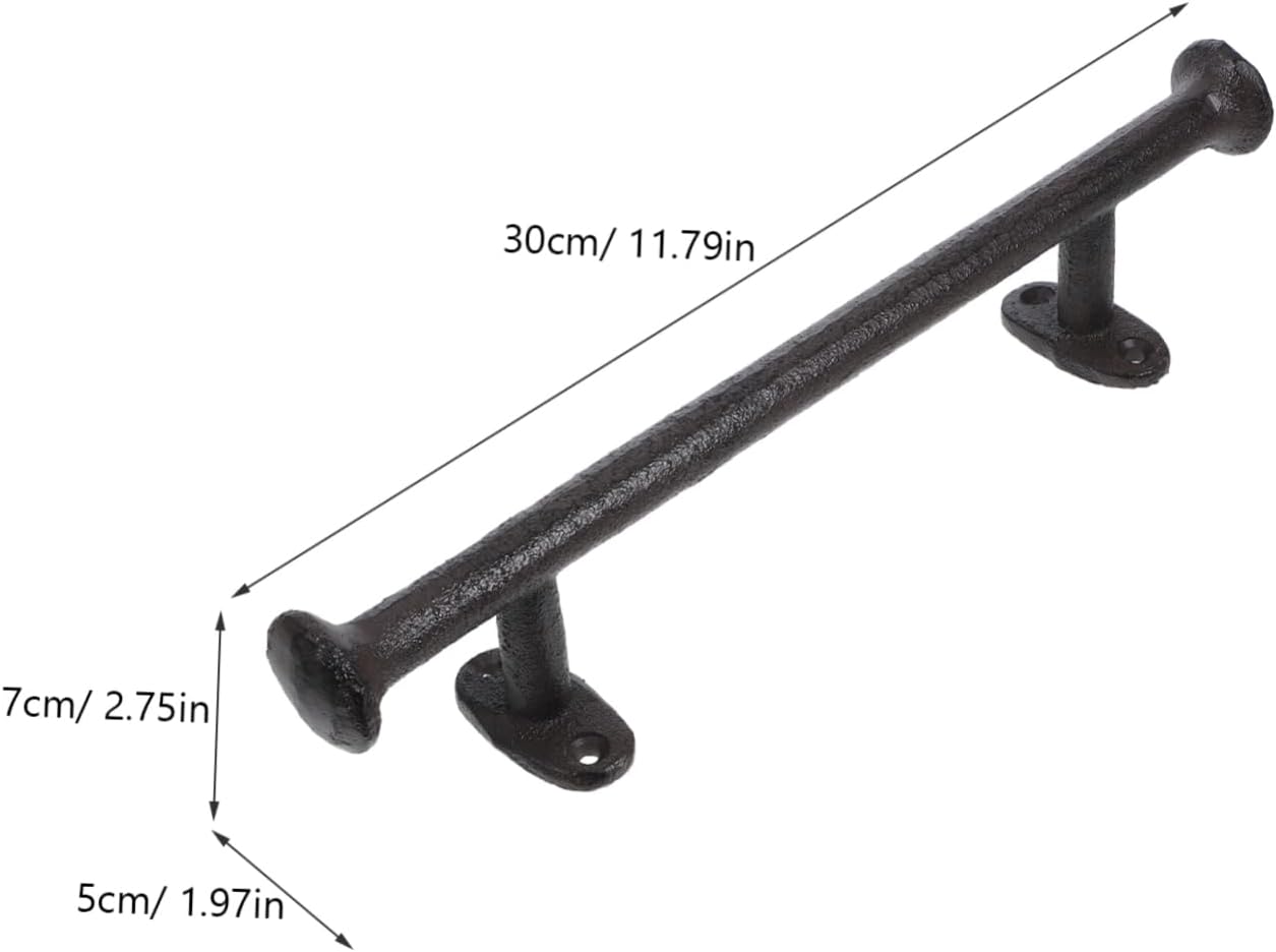 POPETPOP Decorative Gate Handle Cast Iron Craft Door Handle Barn Door Hardware Rustic