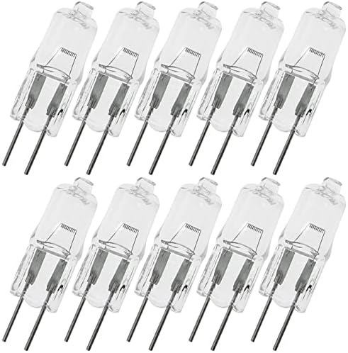 10PCS G4 Halogen Bulb 6V 20W Warm White Instrument Microscope Light Bulb Replacement For Heavy Machinery Marine Train Cabin Lighting