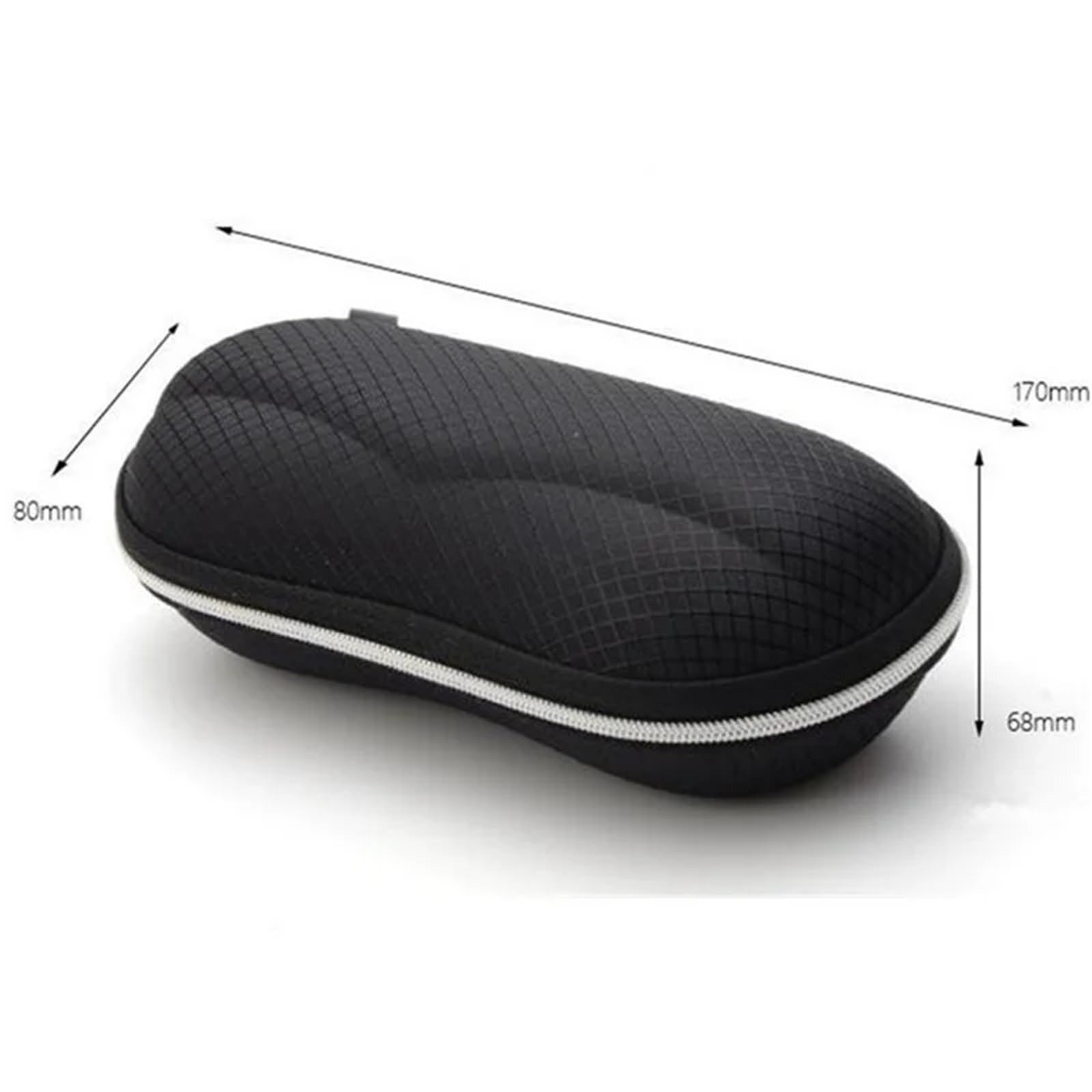 Etuis à Lunettes Boîte à lunettes de protection unisexe, 2 pièces, étui rigide for lunettes de soleil, sac à lunettes de protection de voyage, accessoires portables, boîte à fermeture éclair Avec Doub