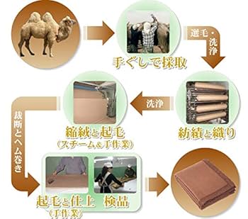 Amazon｜理想 ぬくぬく ピュアキャメル100% 毛布 シングル(140