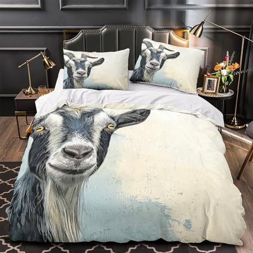 Housse de couette chèvre 3D pour créer une déco de chambre cocooning