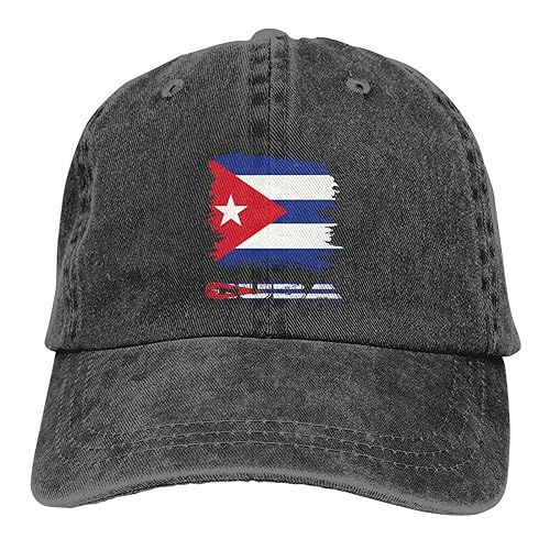 Vintage Cuba Cuban Flag Casquette Hat Dad Trucker Flat Bill Baseball Cap for Men Women Adjustable