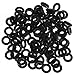 PiercingJ 100pcs Black O-Ring for Ear Piercing Gauge Kit 14G 12G 10G 8G 6G 4G 2G 0G 00G 1/2"... 3/4"