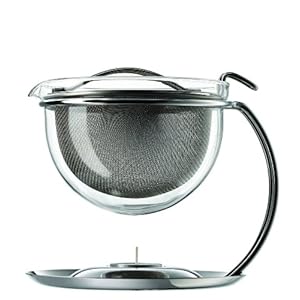 mono-filio Portions-Teekanne 44200, mit integriertem Stövchen, 0,6 Liter