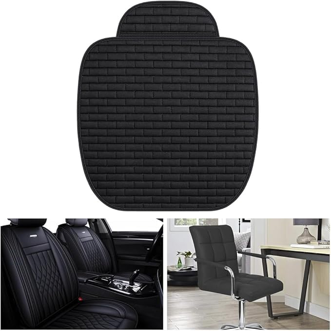 Cuscino Sedile Auto Anteriore Cuscini Sedili Anteriori Universale Protezione Sedili Auto Antiscivolo e Traspirante 60×40CM (2, Grigio)