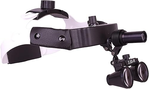 SULOY Loupas dentales 25X35X ajustables para montar en la cabeza con luz LED recargable brillo ajustable para odontología cirugía plástica