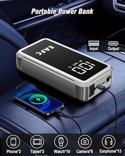 Cables de arranque inteligentes con arrancador de coche de 5000A 12V 7
